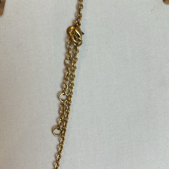 J Crew iridescent and gray stone costume necklace - Picture 3 of 3